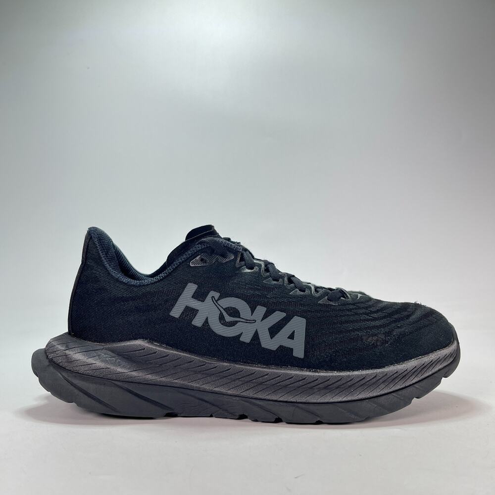HOKA Mach 5 Triple Black Running Shoes Sneakers 1127894-BBLC Women's Size 8B